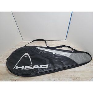 HEAD Padded‎ Tennis Racquet Case Liquid Metal Black Silver Adjustable Strap